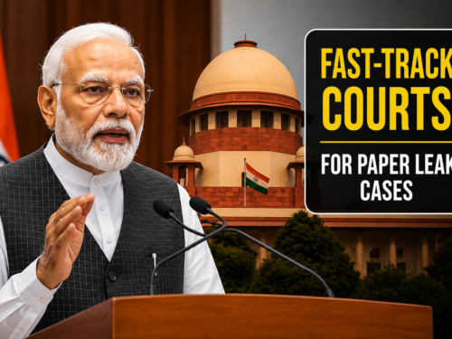 PM Modi Announces Fast-Track Courts for Paper Leak Cases Amid Nationwide NEET Protests
