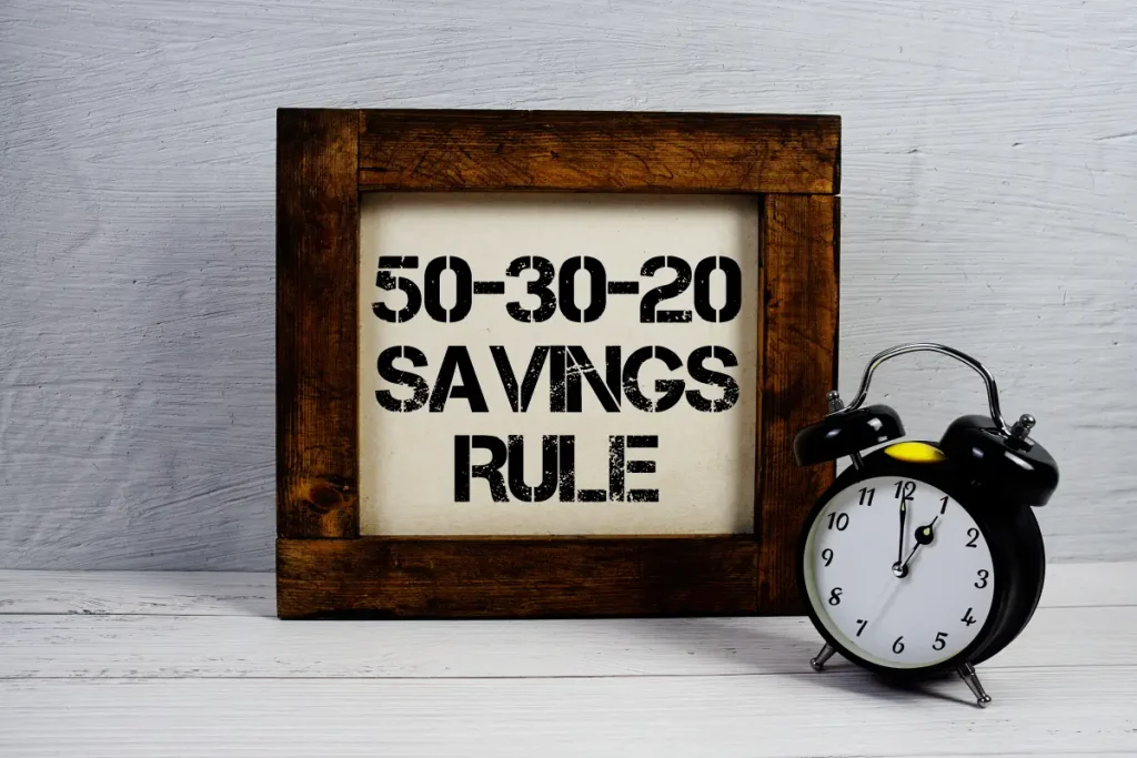50/30/20 budget rule