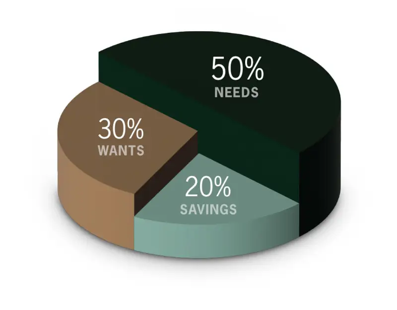 50/30/20 budget rule