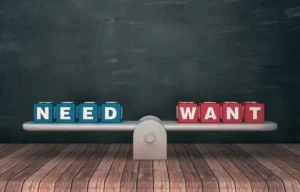 needs vs wants